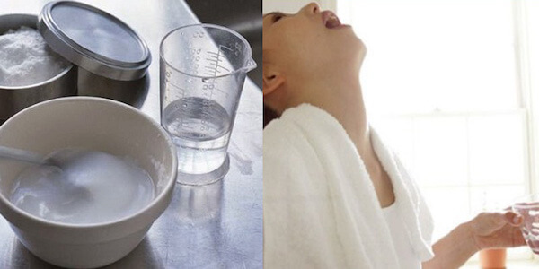 Súc miệng bằng nước muối là một những cách chữa nhiệt miệng tại nhà