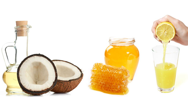 Dầu dừa, mật ong và chanh có thể giúp cho mái tóc sạch gàu