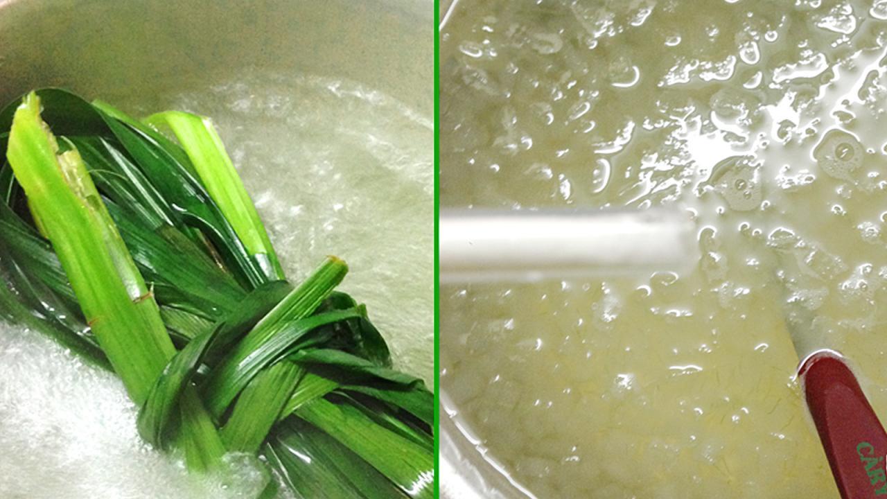 nấu nha đam đường phèn