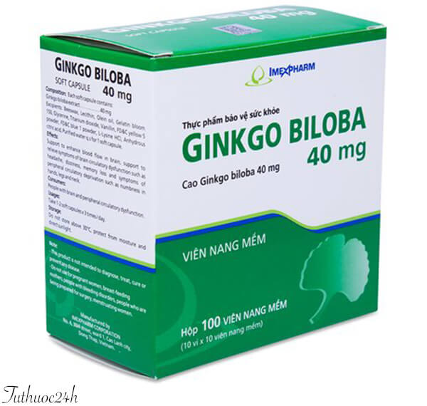 Ginkgo 40 có tác dụng điều trị rối loạn hệ thống tiền đình và ốc tai